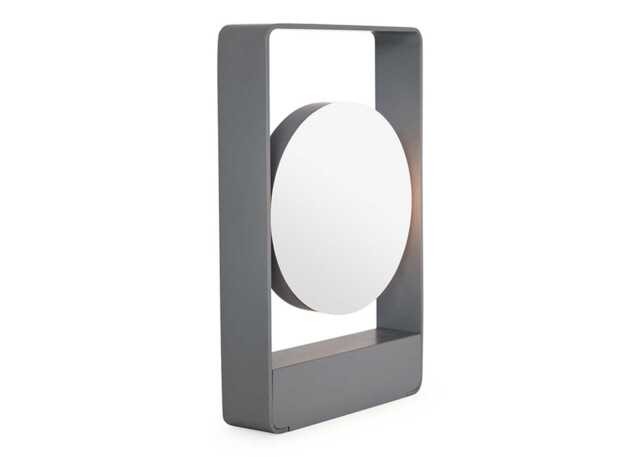 Case Mouro Portable LED Table Lamp Grey