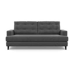 Heal's Mistral 3 Seater Sofa Melton Wool Granite Black Feet