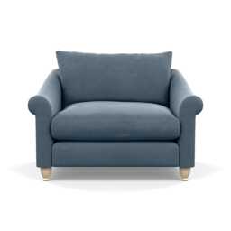 Heal's Devon Loveseat Capelo Linen-Cotton Mineral Natural Feet - thumbnail 1