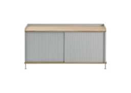 Muuto Enfold Low Sideboard Grey and Oak - thumbnail 1