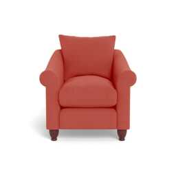 Heal's Devon Armchair Linen Grenadine Walnut Stained Feet