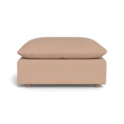 Heal's Astrid Ottoman Capelo Linen-Cotton Rosedale Natural Beech Feet
