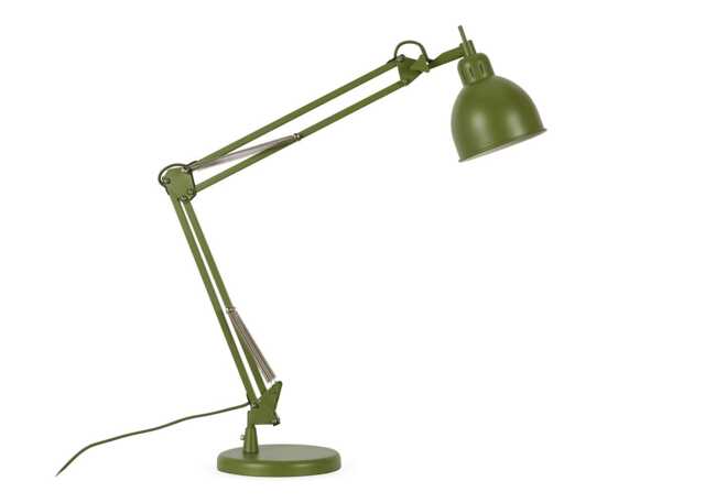 Heal's Spencer Metal Desk Lamp Green