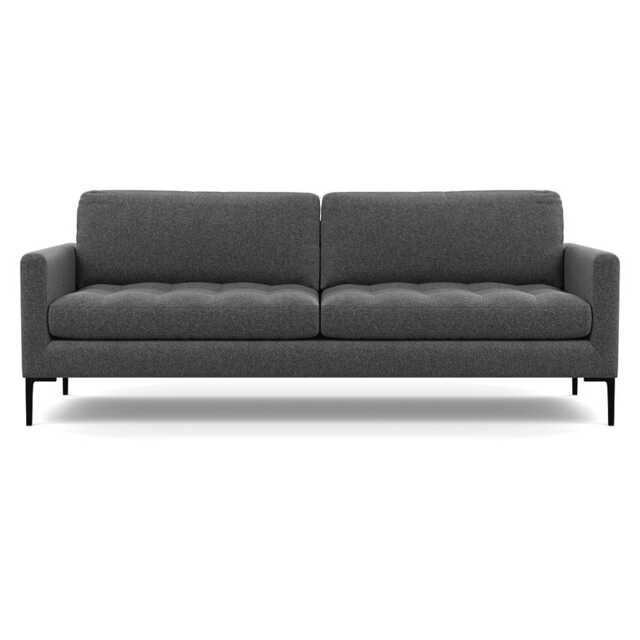 Heal's Eton 4 Seater Sofa Melton Wool Granite Black Feet
