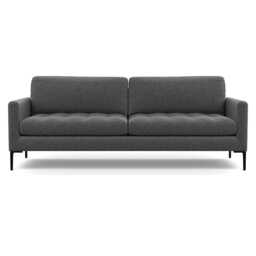 Heal's Eton 4 Seater Sofa Melton Wool Granite Black Feet