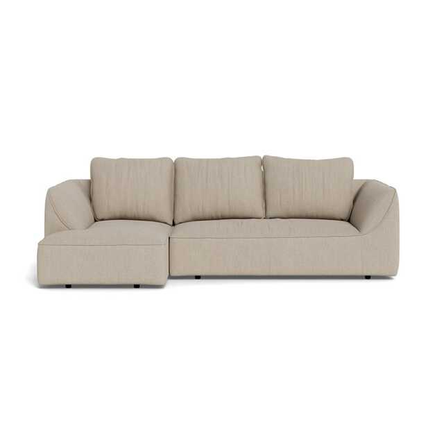 Heal's Morven Left Hand Facing Corner Chaise Sofa Broad Weave Putty