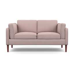 Heal's Sonno 2 Seater Siena Cotton Dusky Pink Walnut Feet