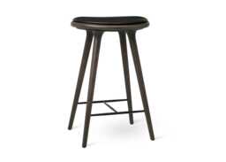 Mater High Stool H69cm Grey Stained Beech