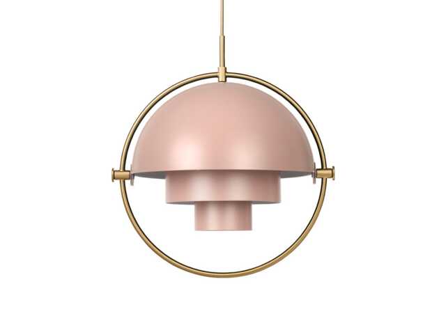 Gubi Multi Lite Pendant Brass Rose Dust