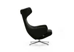 Vitra Grand Repos Chair L40 Premium Leather 66 Nero Black - thumbnail 1