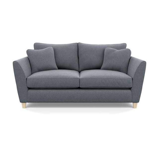 Heal's Torino 3 Seater Sofa Boucle Steel Natural Feet