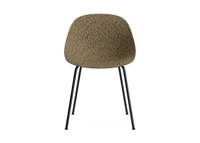 Normann Copenhagen Mat Chair Black Steel Base in Seaweed