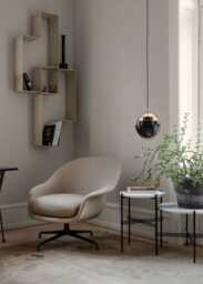 Gubi Multi-Lite Pendant Light Brass Frame Midnight Shade Small - thumbnail 2