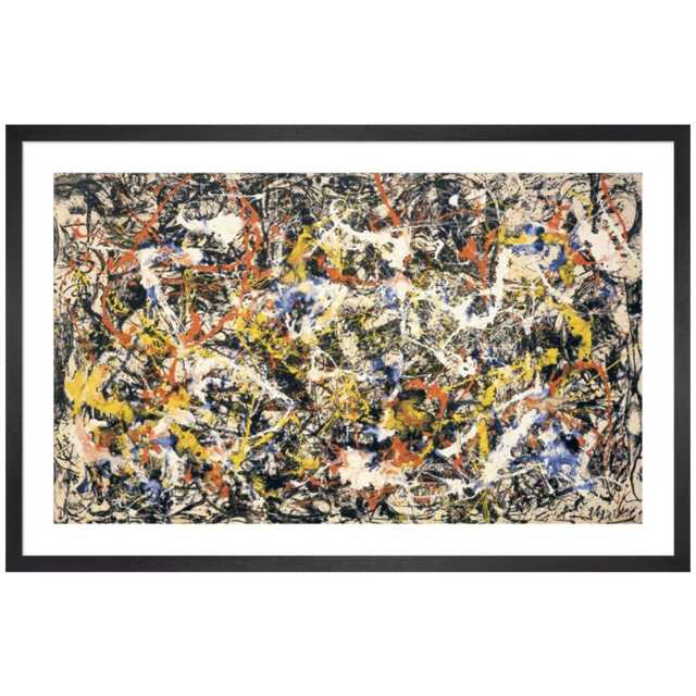 KING & MCGAW Convergence by Jackson Pollock Framed Print