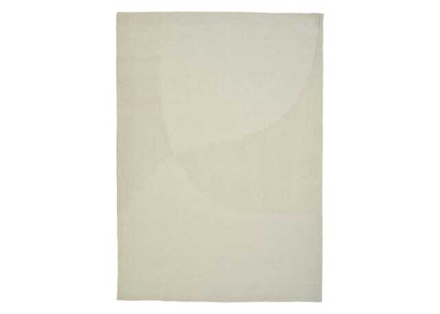 Linie Design Split Plains Rug White 170 x 240cm