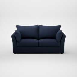Heal's Tailor 3 Seater Sofa Smart Cotton Linen Indigo Walnut Stained Feet - thumbnail 1