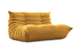 Ligne Roset Togo Small Settee Alcantara Curry
