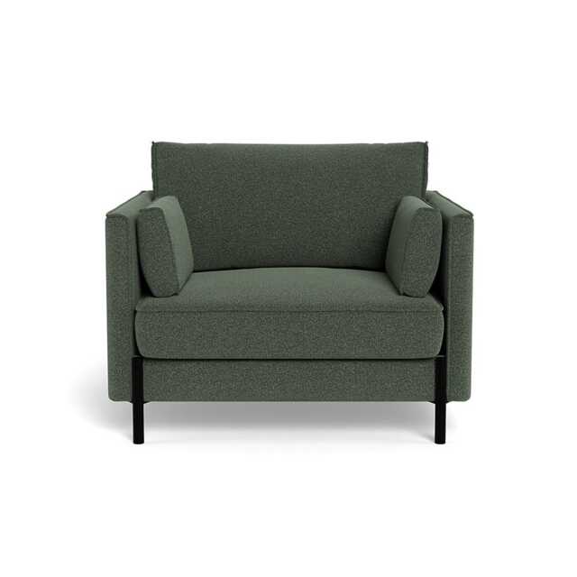 Heal's Tortona Armchair Boucle Fern  Black Feet