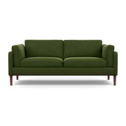 Heal's Sonno 3 Seater Nobilis Velvet Leaf Walnut Feet