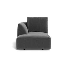 Heal's Morven Left Hand Facing Chaise Unit Melton Wool Granite