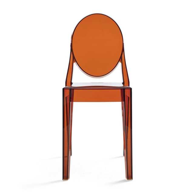 Kartell Victoria Ghost Chair Amber Set of 2 - image 1