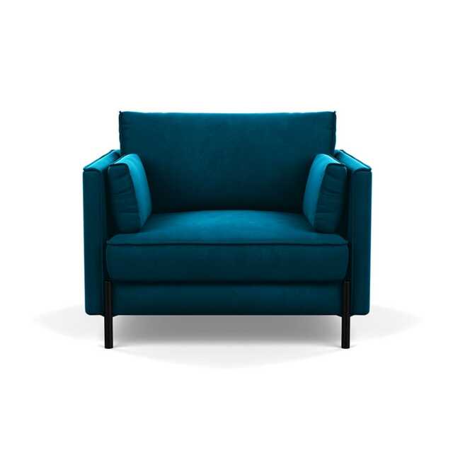Heal's Tortona Armchair Velvet Teal