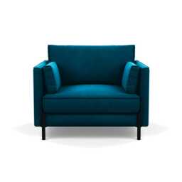 Heal's Tortona Armchair Velvet Teal