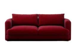 Heal's Rafi 3 Seater Sofa Smart Luxe Velvet Cognac - thumbnail 2