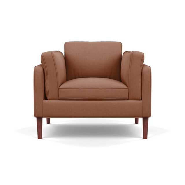 Heal's Sonno Armchair Siena Cotton Clay Walnut Feet - image 1