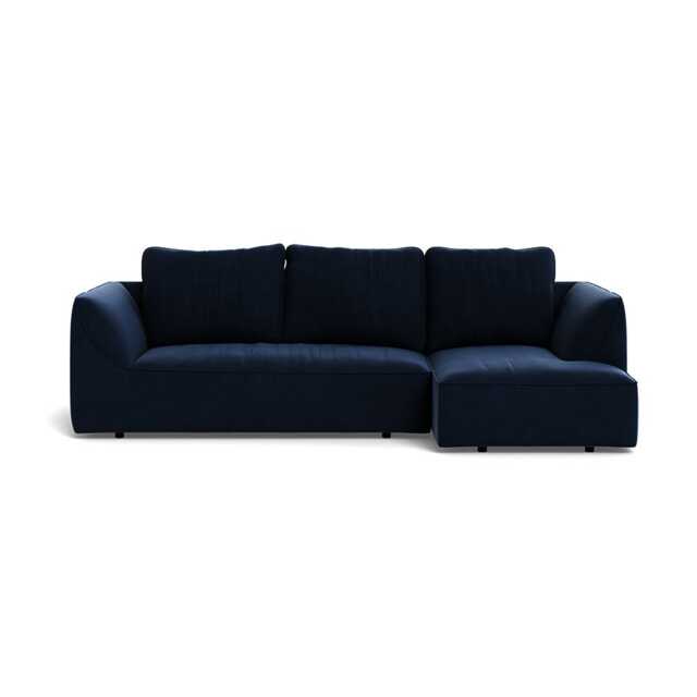 Heal's Morven Right Hand Facing Corner Chaise Sofa Smart Velvet Dusk