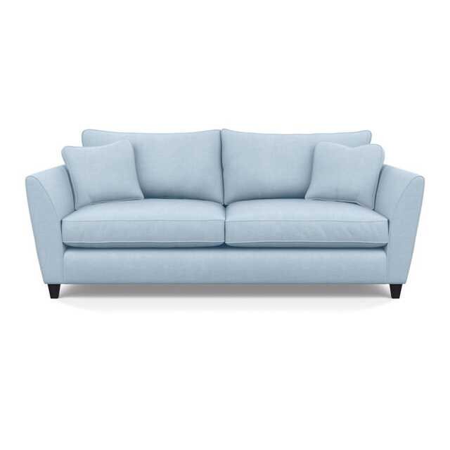 Heal's Torino 4 Seater Sofa Capelo Linen-Cotton Sea Shanty BLACK FEET