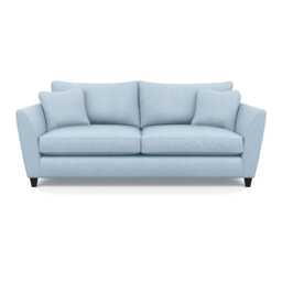 Heal's Torino 4 Seater Sofa Capelo Linen-Cotton Sea Shanty BLACK FEET