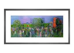 KING & MCGAW Racing At Ascot: The Royal Enclosure 1930 Framed Print 33 x 62cm