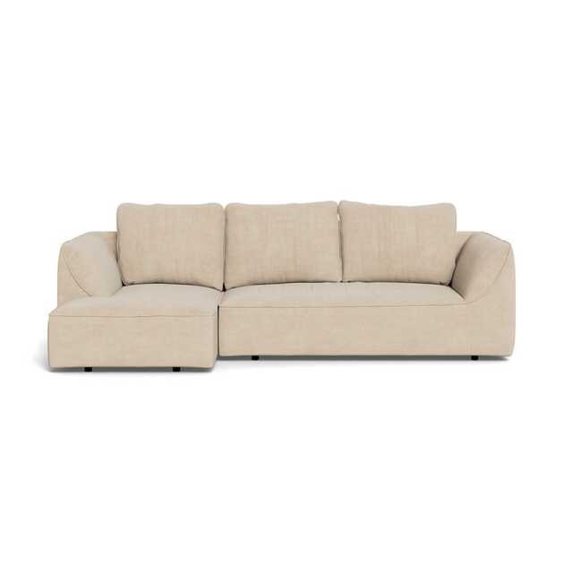 Heal's Morven Left Hand Facing Corner Chaise Sofa Brushed Cotton Oat
