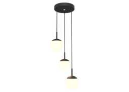 Fermob Mooon LED Outdoor Triple Pendant Light Anthracite