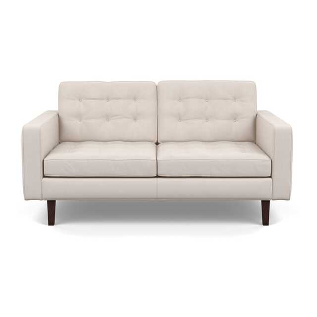 Heal's Hepburn 2 Seater Siena Cotton Natural Black
