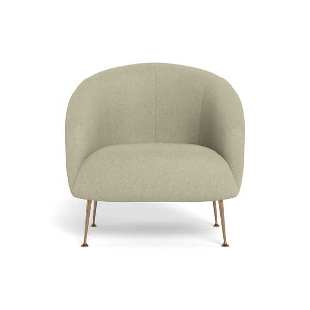 Heal's Bloomsbury Armchair Cotton Grain Brass Feet