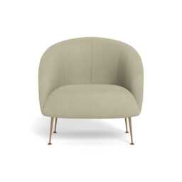 Heal's Bloomsbury Armchair Cotton Grain Brass Feet