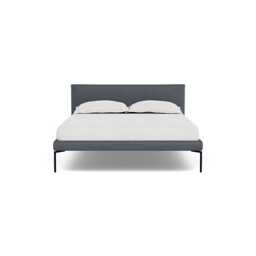 Heal's Matera Bed Double Siena Cotton Shale Grey Black Feet