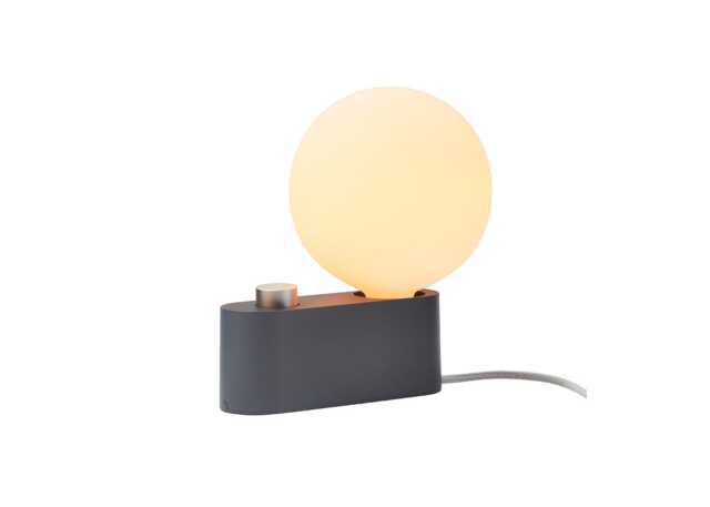 Tala Alumina Table and Wall Lamp Charcoal with Sphere IV Bulb