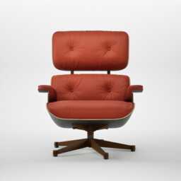 Eames Lounge Chair Cherry Natural Contemporary L50 22 Red Stone Polished Black Base 04 - thumbnail 2