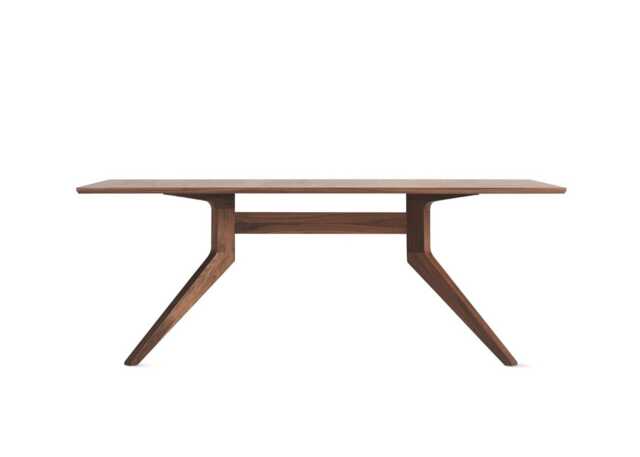 Case Cross Fixed Dining Table Walnut - image 1