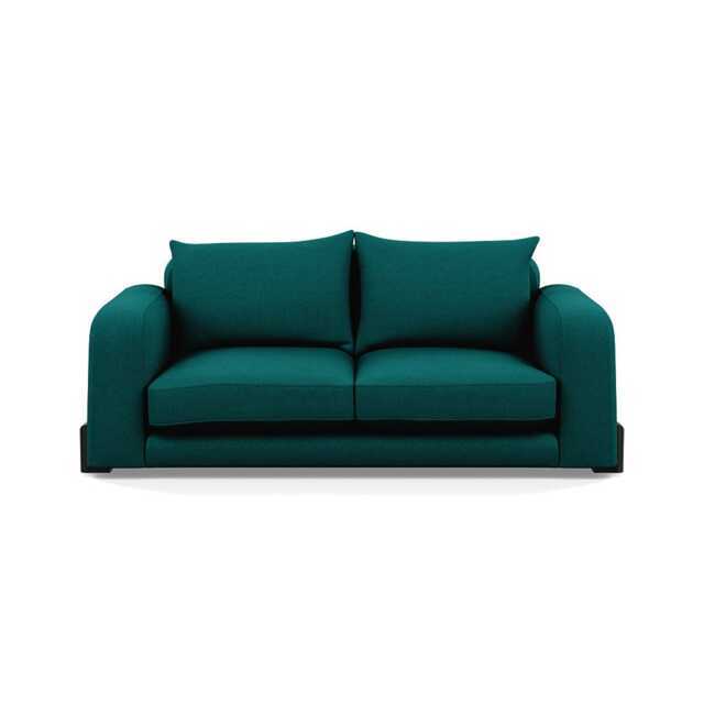 Heal's Nuvola 3 Seater Sofa Brushed Cotton Pine Black Beech Feet