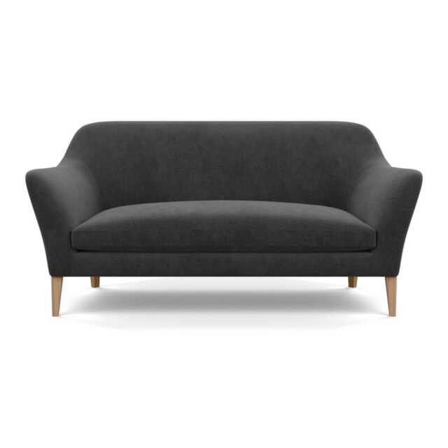 Heal's Wallis 3 Seater Sofa Smart Luxe Velvet Nickel Tinted Ash Feet - image 1