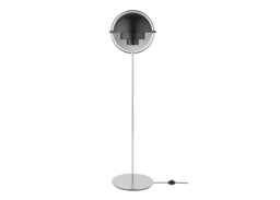 Gubi Multi Lite Floor Lamp Chrome Black Shade - thumbnail 1
