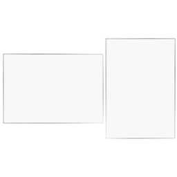Heal's Fine Edge Mirror Rectangle 130x90cm Silver