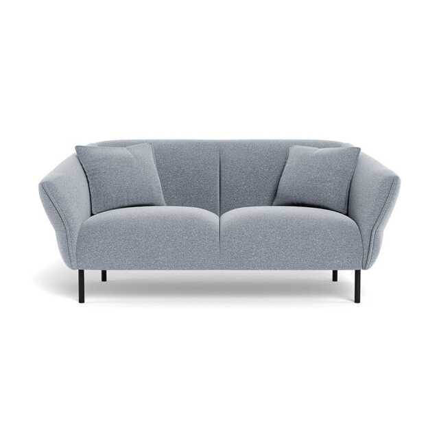 Heal's Alto 2 Seater Sofa Boucle Steel Black Feet