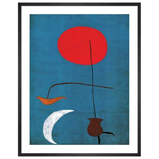 KING & MCGAW Design for a Tapestry by Joan Miro Framed Print