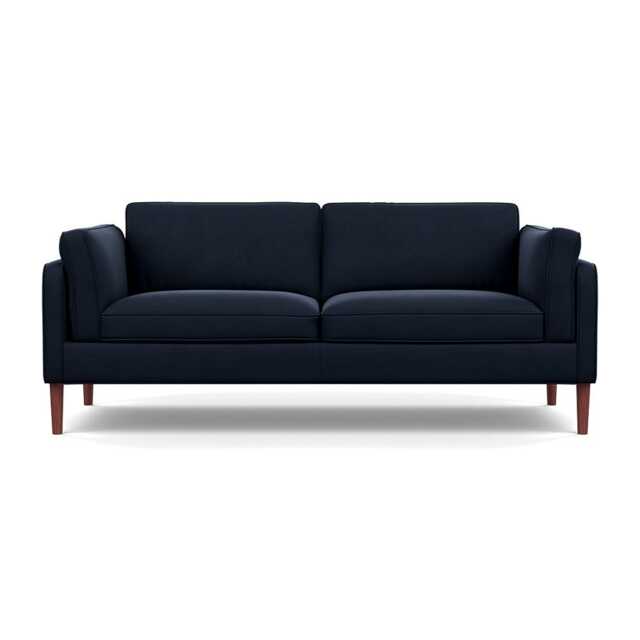 Heal's Sonno 3 Seater Nobilis Velvet Night Walnut Feet