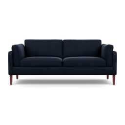 Heal's Sonno 3 Seater Nobilis Velvet Night Walnut Feet
